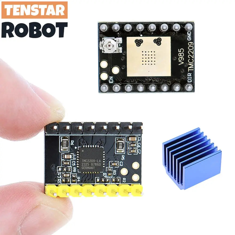 TENSTAR 4pcs TMC2209 Module V2.0 With Heat Sink Stepper Motor Driver 2A 3d Printer Parts 256 Subdivision Silent Printing