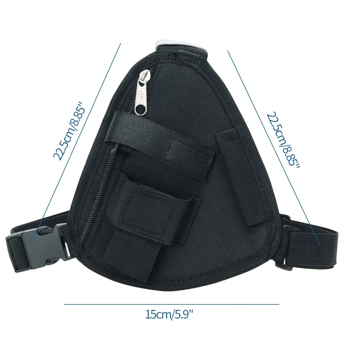 ABBRREE Radio Chest Harness Tactical Vest Nylon Vest Chest Rig Pack Bag Pouch Holster Walkie Talkie for BF-888S UV-5R