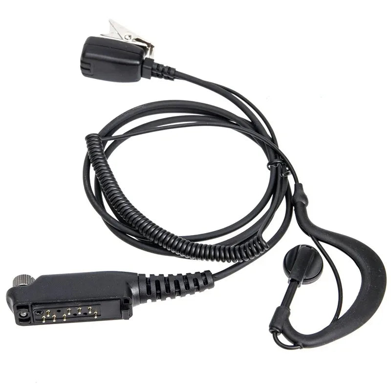Radio Earpiece Headset for SEPURA STP8000 STP8030 STP9000 Walkie Talkie Two Way Radio Earphone Mic Black