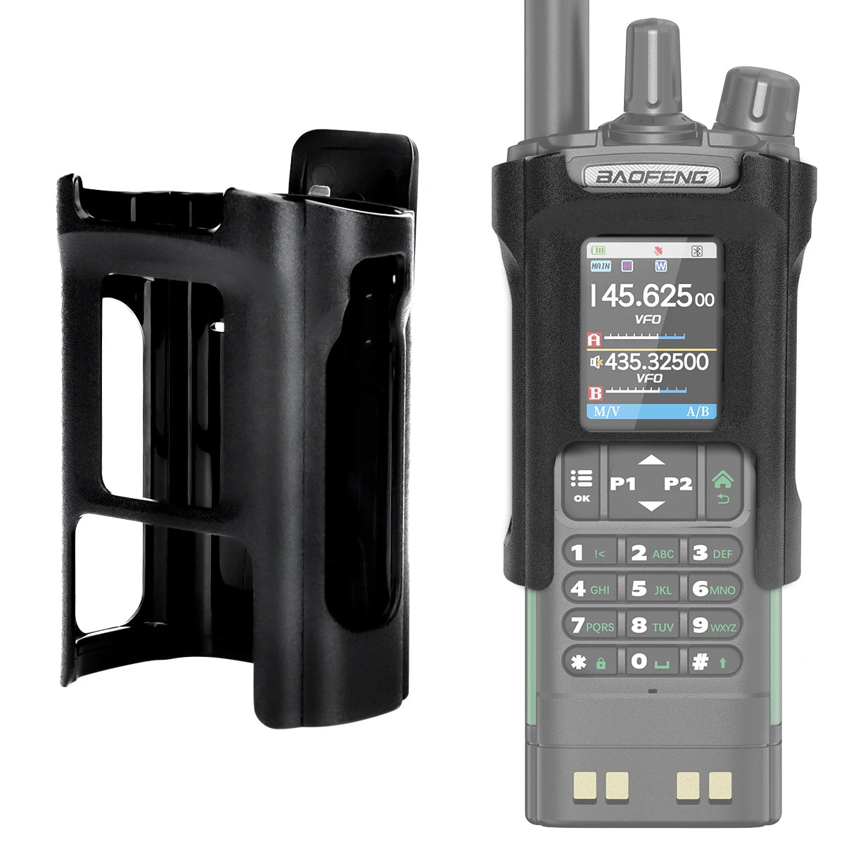 Original Baofeng UV-32/DM-32 Walkie Talkie Belt Clip Carry Holster Case For UV32/DM32 Two Way Ham Radio Accessories For Outdoor