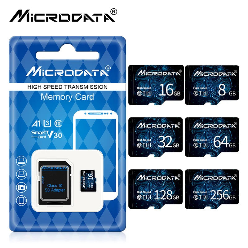 High Quality Memory Card Micro TF SD Card 128GB Class 10 TF Card 64GB 32GB 16GB 4GB 8GB External Pen Drive Flash Memory Disk