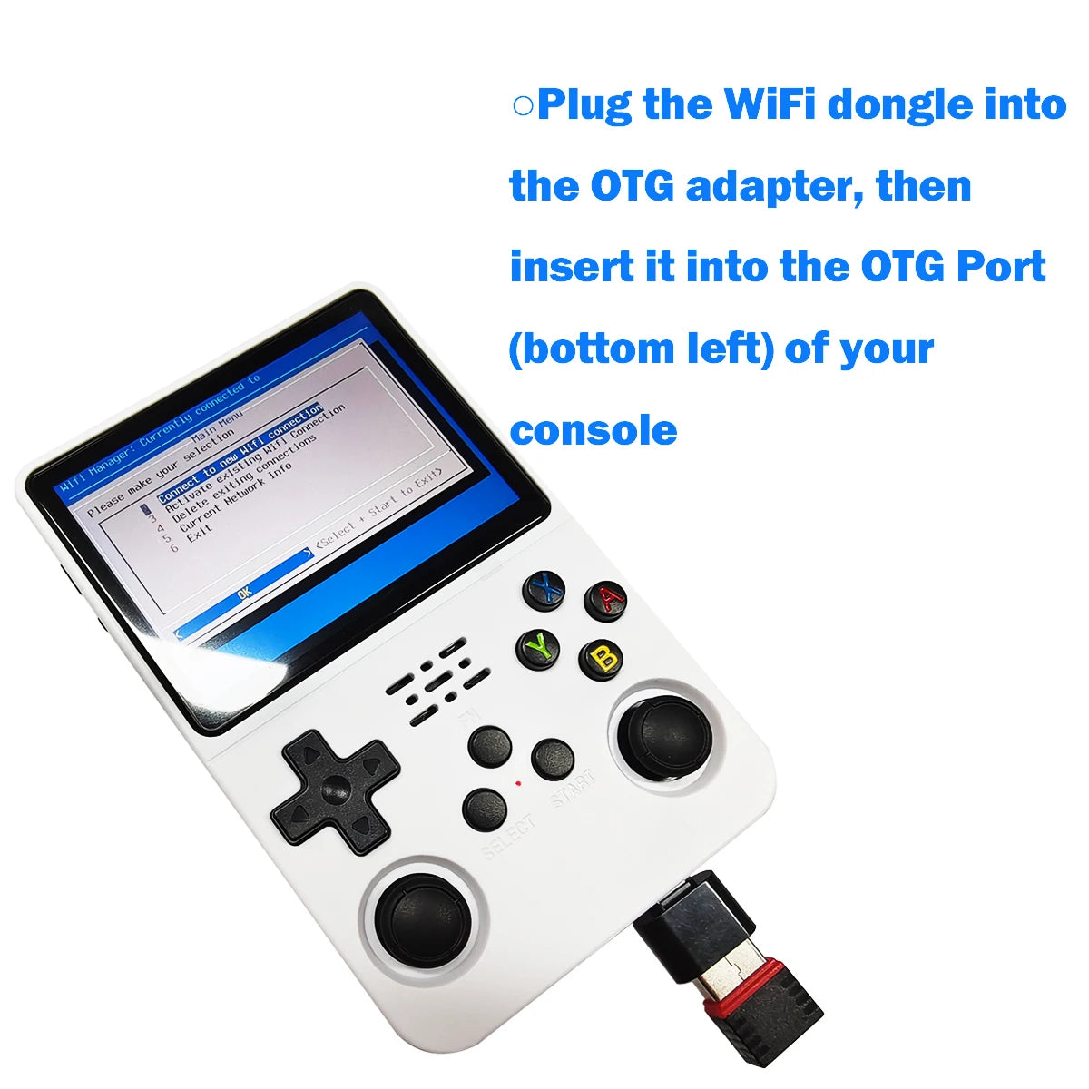 BOYHOM R36S WiFi Upgrade Kit RTL8188FTV USB Dongle & Type-C OTG Adapter for R36H R36S Ultra R36 Plus Retro Console 2026
