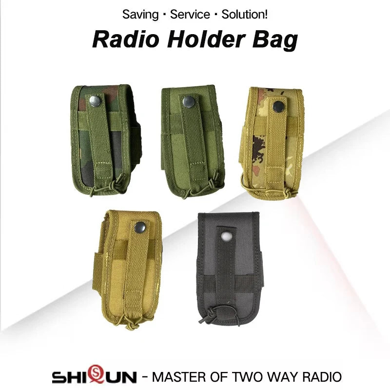 MSC 20H Tactical Molle Handheld Radio Pouch Waist Bag Holder Pocket Portable Ham Radio Holster Bag Colorful 5R Radio Accessories