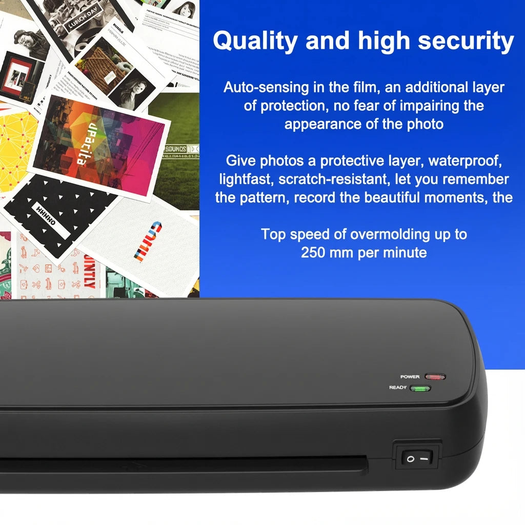 4-In-1 Laminator Machine, It Has Quick Warm-Up, Fast Laminating Documentation and Photos, Increases Their Long-Term Color Preservation