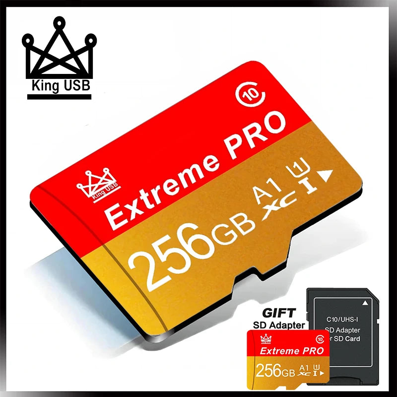 Class 10 Micro TF 256GB 512GB 64GB 32GB Memory 16GB 8GB High Speed Flash A1 Mini TF SD Card for Smartphone Camera Recording Stor