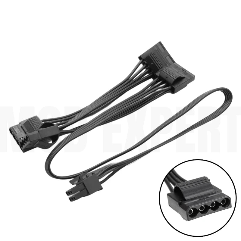 Modular Power Cable for Gigabyte UD750GM, UD850GM, UD1000GM, GPU PCI-E 8Pin 6+2Pin, CPU 4+4Pin, SATA, Molex IDE 4Pin, ATX 24Pin