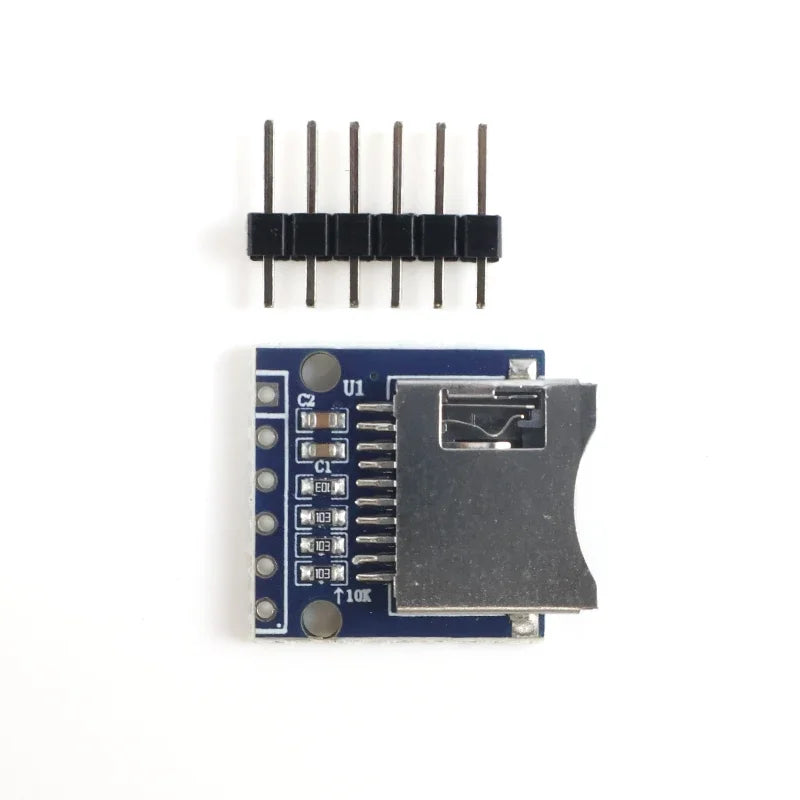 Micro SD Card Module SPI 3.3V TF Reader for Arduino ESP32 STM32 DIY Data Storage | Unsoldered Headers | Data Logger WiFi Cam
