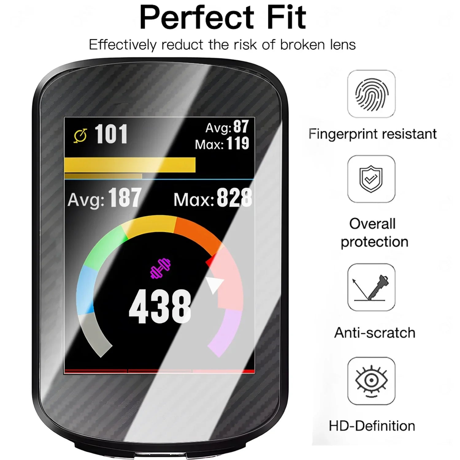 For iGPSPORT BiNavi BSC500 BSC200 BSC300 BSC100 GPS Tempered Glass for BSC500 BSC300 T Screen Protector Cover Protective Film