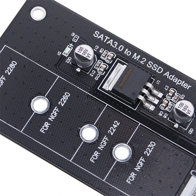 M.2 NGFF SSD To SATA 3 3.0  Adapter Card Converter B B&M Key Protocol Solid State Disk Drive 2230 2280 2242