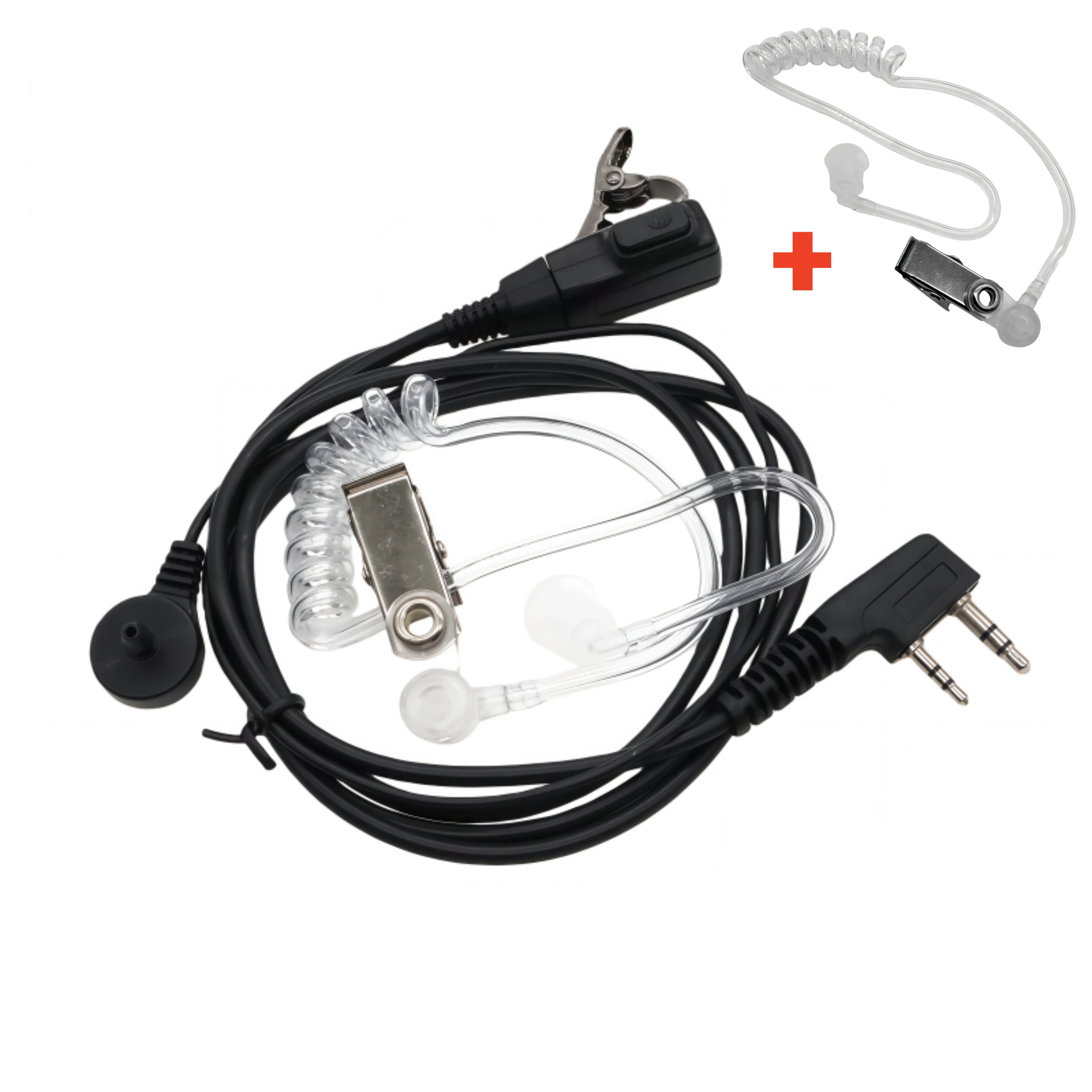 Acoustic Air Tube Headset 2 Pin PTT Earpiece Earphone for Baofeng UV-5R BF-888S UV-21 pro Quansheng UV-K5 Walkie Talkie Accessor