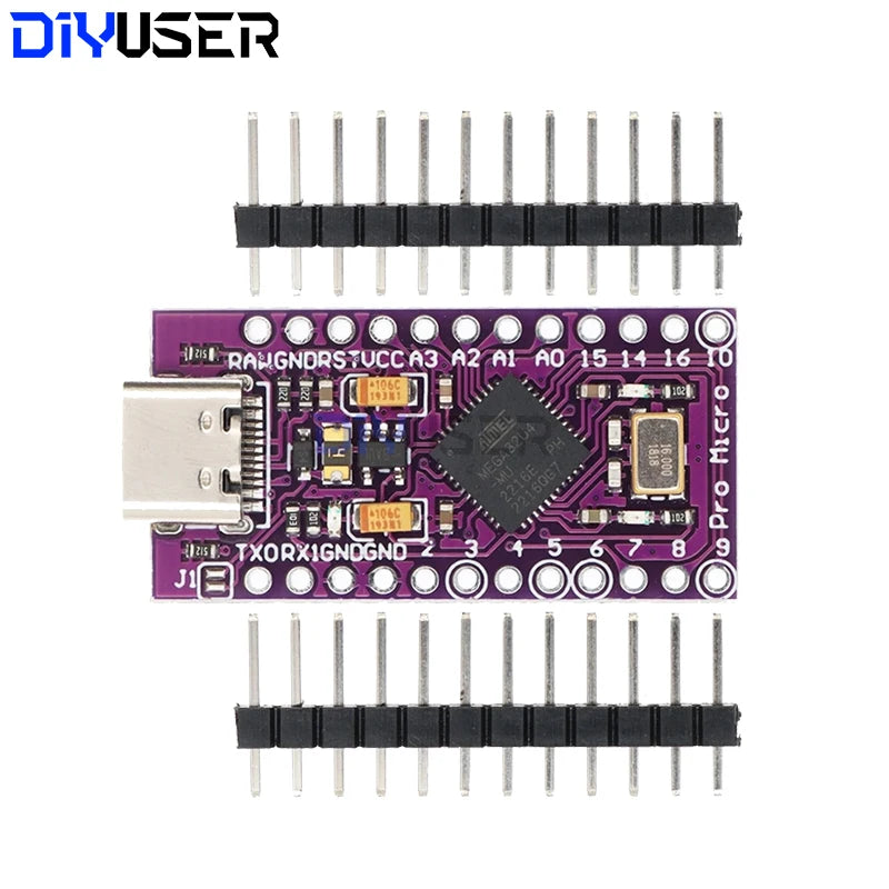 MICRO/MINI/TYPE-C USB ATMEGA32U4 Module 5V 16MHz Board ATMEGA32U4-AU/MU Controller Pro-Micro Replace Pro Mini
