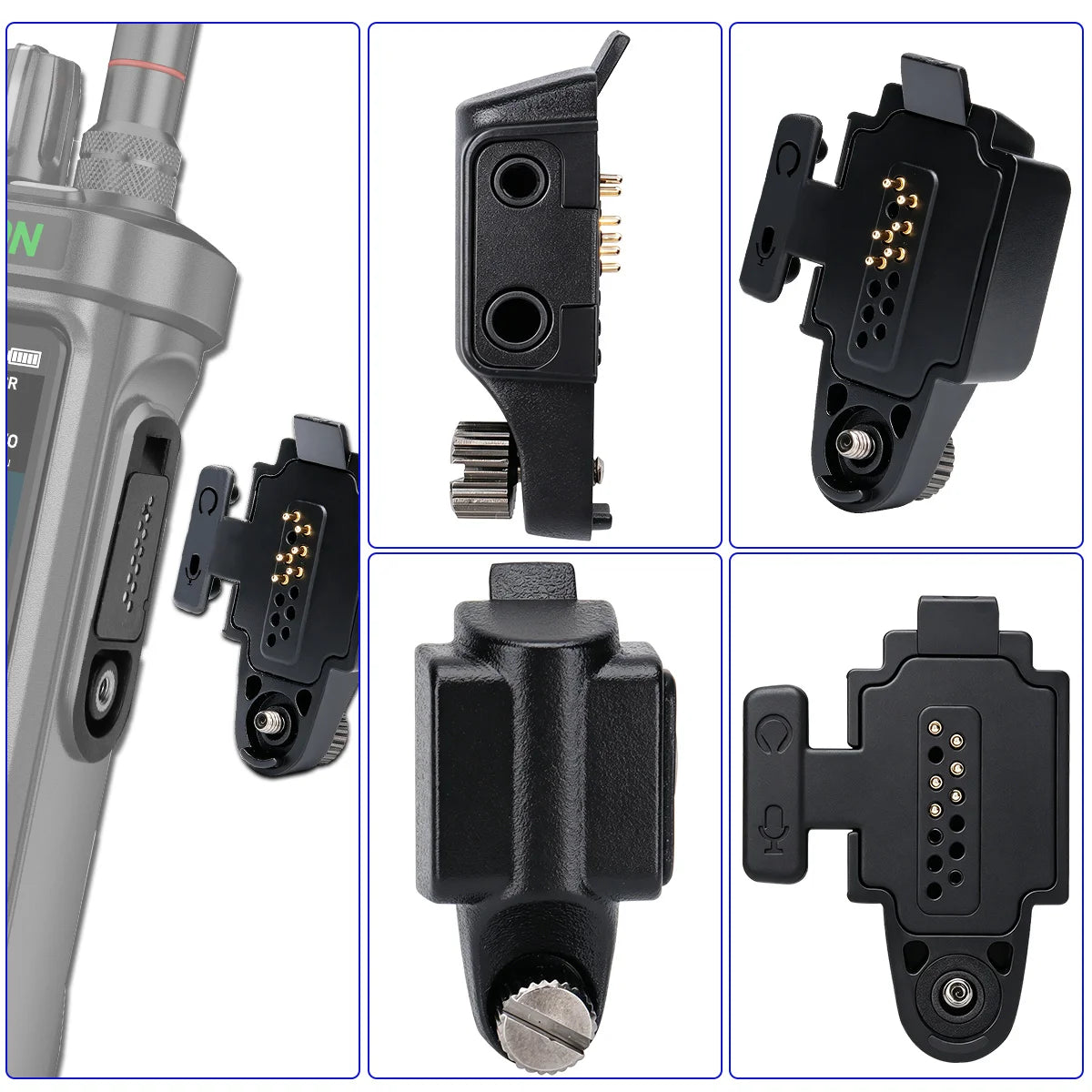 BAJETON BJ-9000 Walkie Talkie Audio Adapter Replacement Earpiece&MIC 2 Pin Connector for Radtel RT 950Pro BJ-9000 RTD TP 900PRO