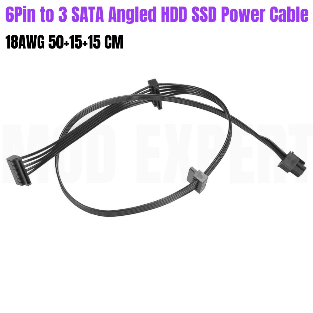 Modular Power Cable for Gigabyte UD750GM, UD850GM, UD1000GM, GPU PCI-E 8Pin 6+2Pin, CPU 4+4Pin, SATA, Molex IDE 4Pin, ATX 24Pin