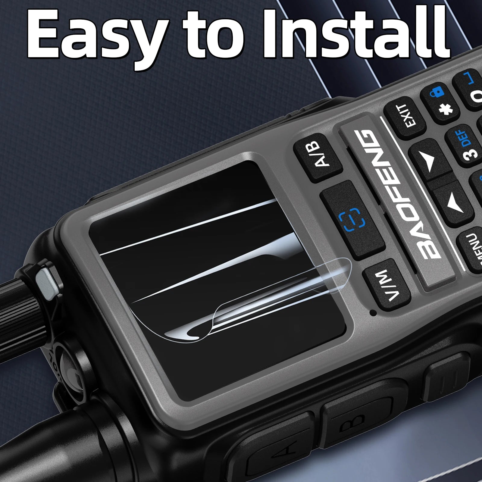 BAOFENG UV-5R Mini Walkie Talkie Screen Protector Cover Protective Film Waterproof compatible with UV-5R Mini Mini-5  Ham Radio