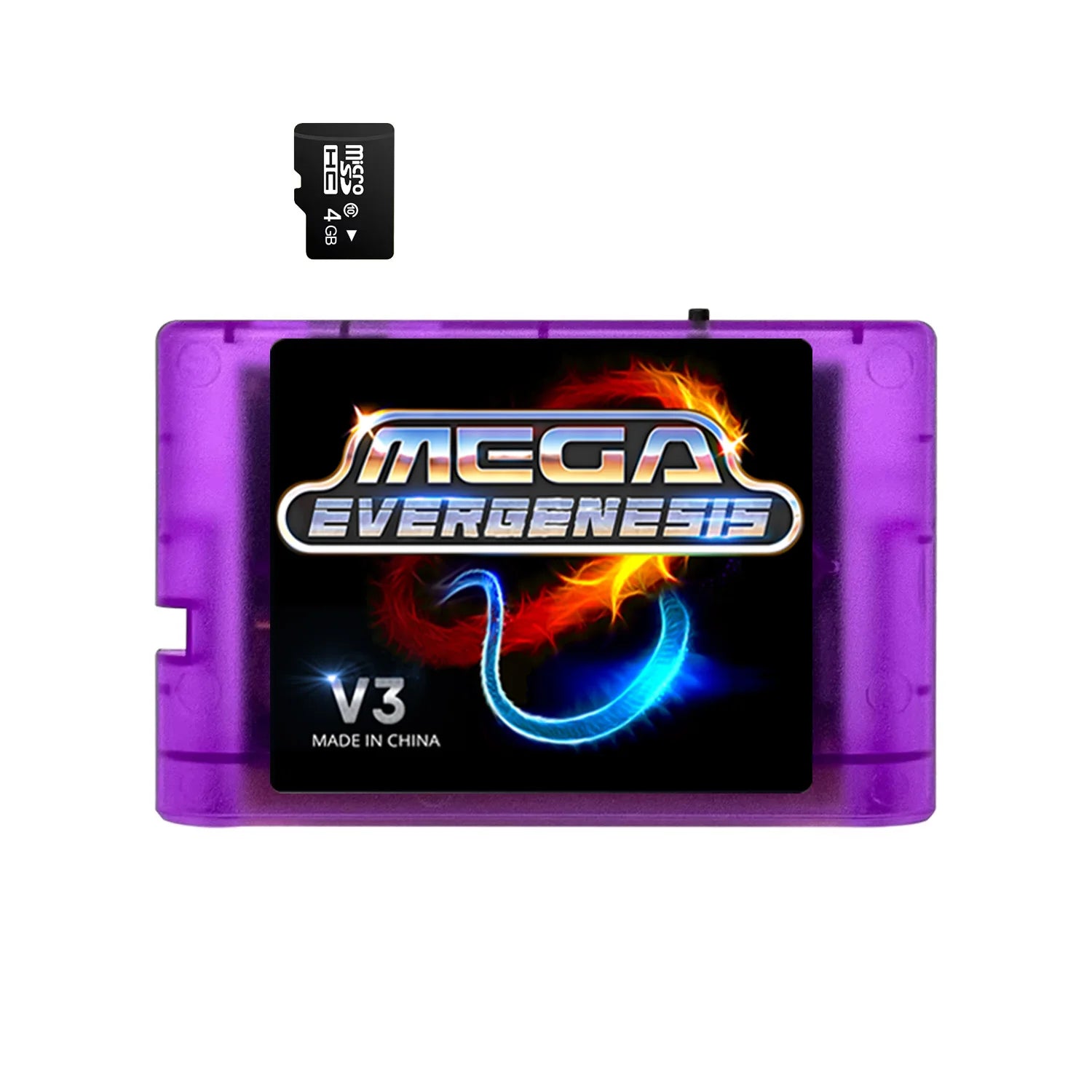 3000 in 1 MD V3 Pro Game Cartridges EDMD FlashCard For SEGA Genesis Mage Drive 16Bit Video Game Console Free With 4G TF Card