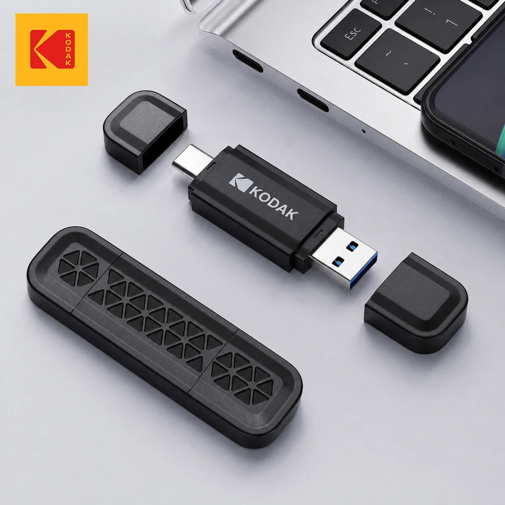 KODAK USB 3.2 & Type-C Flash Drive 128GB 64GB USB3.2 Gen 1 OTG High Speed Pen Drive Memory Stick Pendrive for Phone Computer