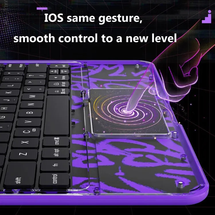 for IPad 11th Gen A16 2025 Air 11inch M3 M2 10th Gen A2696 A2757 Air 7 6 5 4 10.2 9th 8th 7th Pro 11 Hard Touchpad Keyboard Case