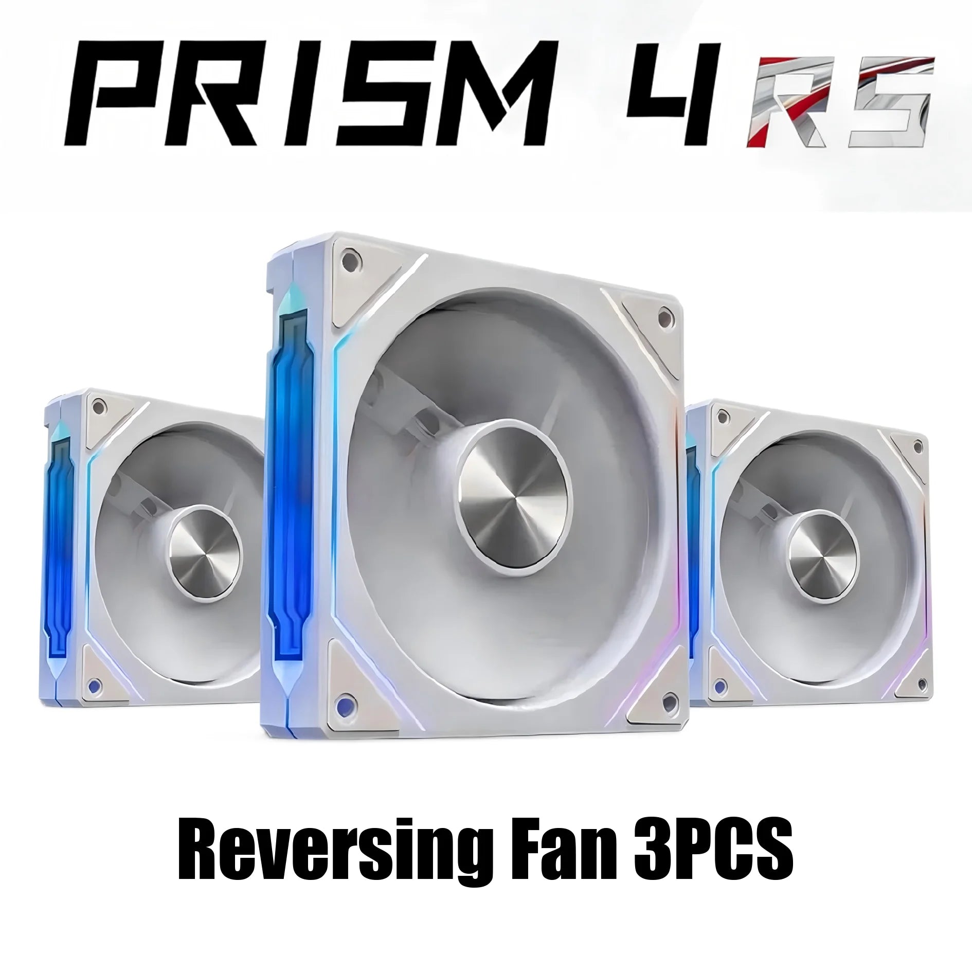 PRISM 4 RS 12cm ARGB 4 Pin Computer Case Fan Quiet Cooling 12V Large Air Volume 1200RPM for Desktop Gaming PC Build