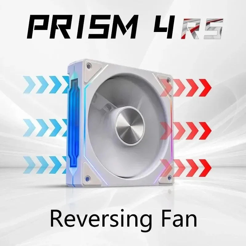 PRISM 4 RS 12cm ARGB 4 Pin Computer Case Fan Quiet Cooling 12V Large Air Volume 1200RPM for Desktop Gaming PC Build