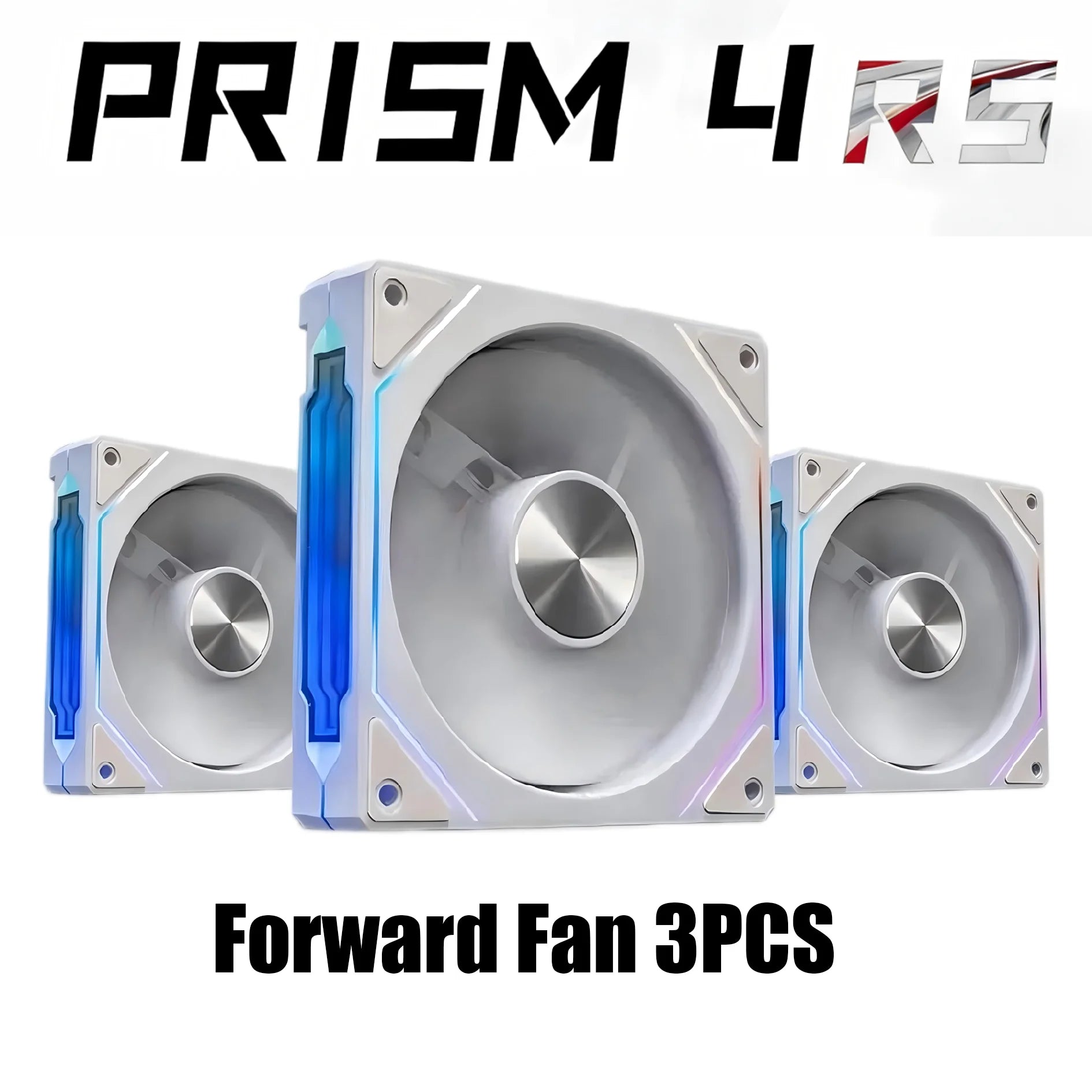 PRISM 4 RS 12cm ARGB 4 Pin Computer Case Fan Quiet Cooling 12V Large Air Volume 1200RPM for Desktop Gaming PC Build
