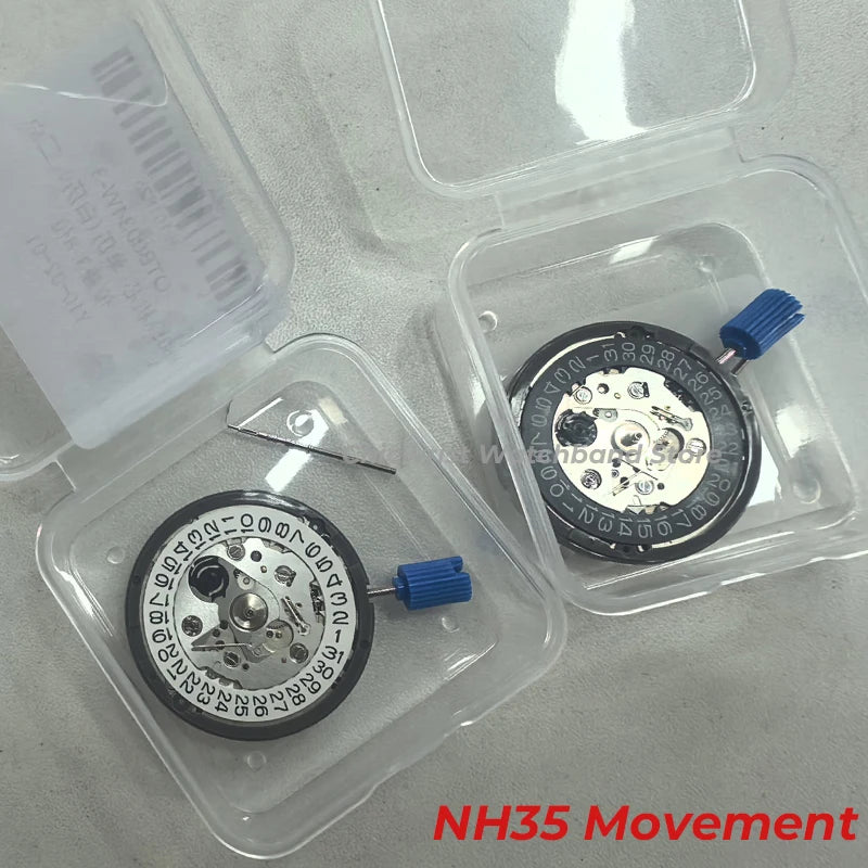 NH35 Premium Mechanical Movement NH35A White At 3/3.8/6 Date wheel 24 Jewels Automatic Self-winding High Accuracy Movt Replace