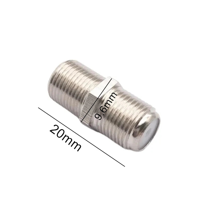 10pcs/Pack Practical F Type Coupler UHF Adapter Connector Female F/F Jack RG6 Coax Coaxial Cable Used In Video High Quality