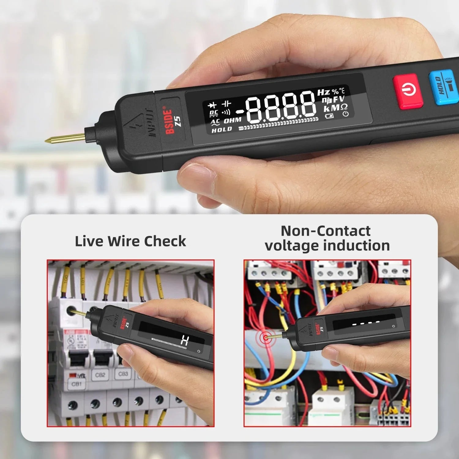 BSIDE Z5 True RMS Multimeter Pen with NCV & Diode Test