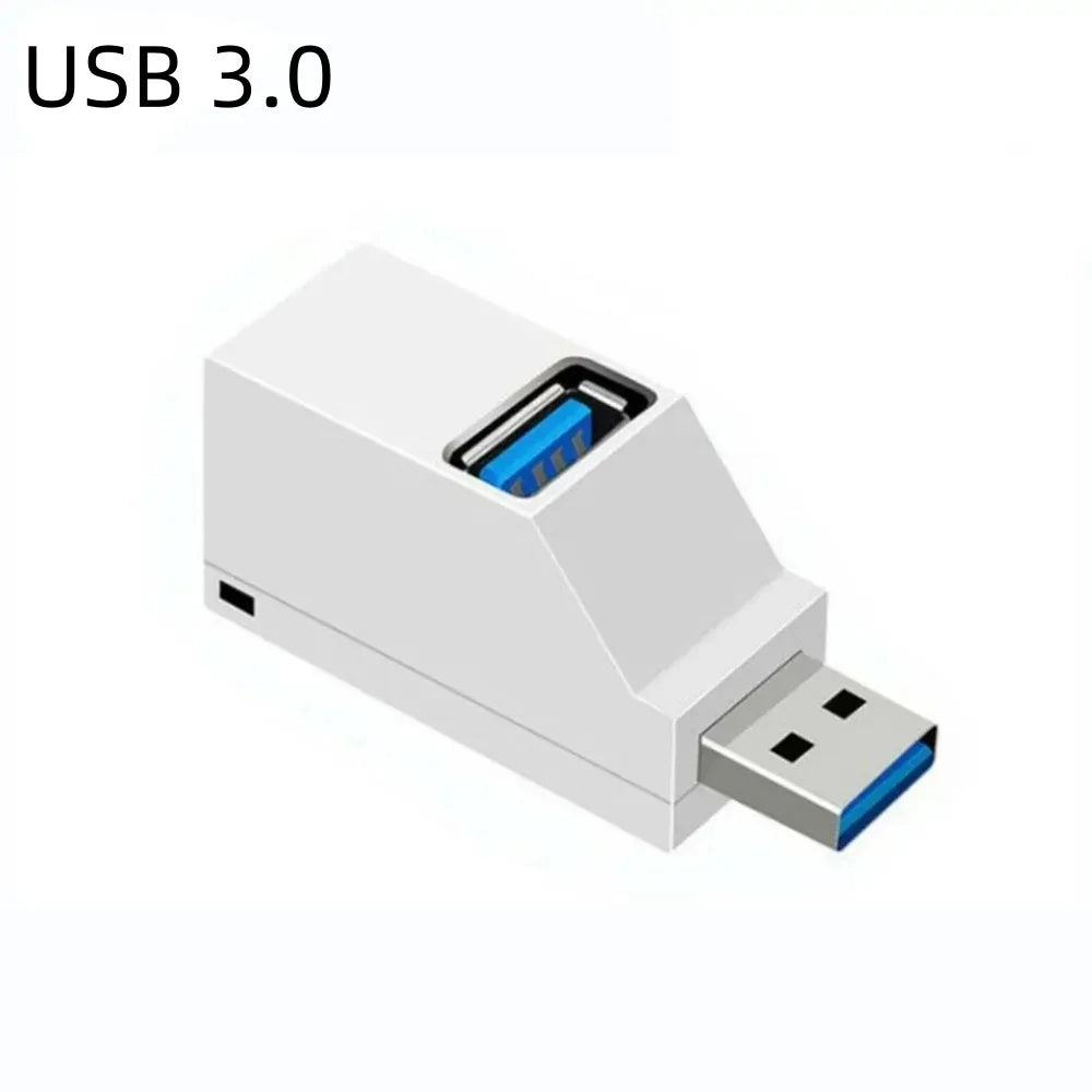 1Pcs USB 3.0 Adapter HUB Mini Splitter Box 1 to 3 Ports High Hi-Speed USB 2.0 Extender  For PC Laptop U Disk Card Reader