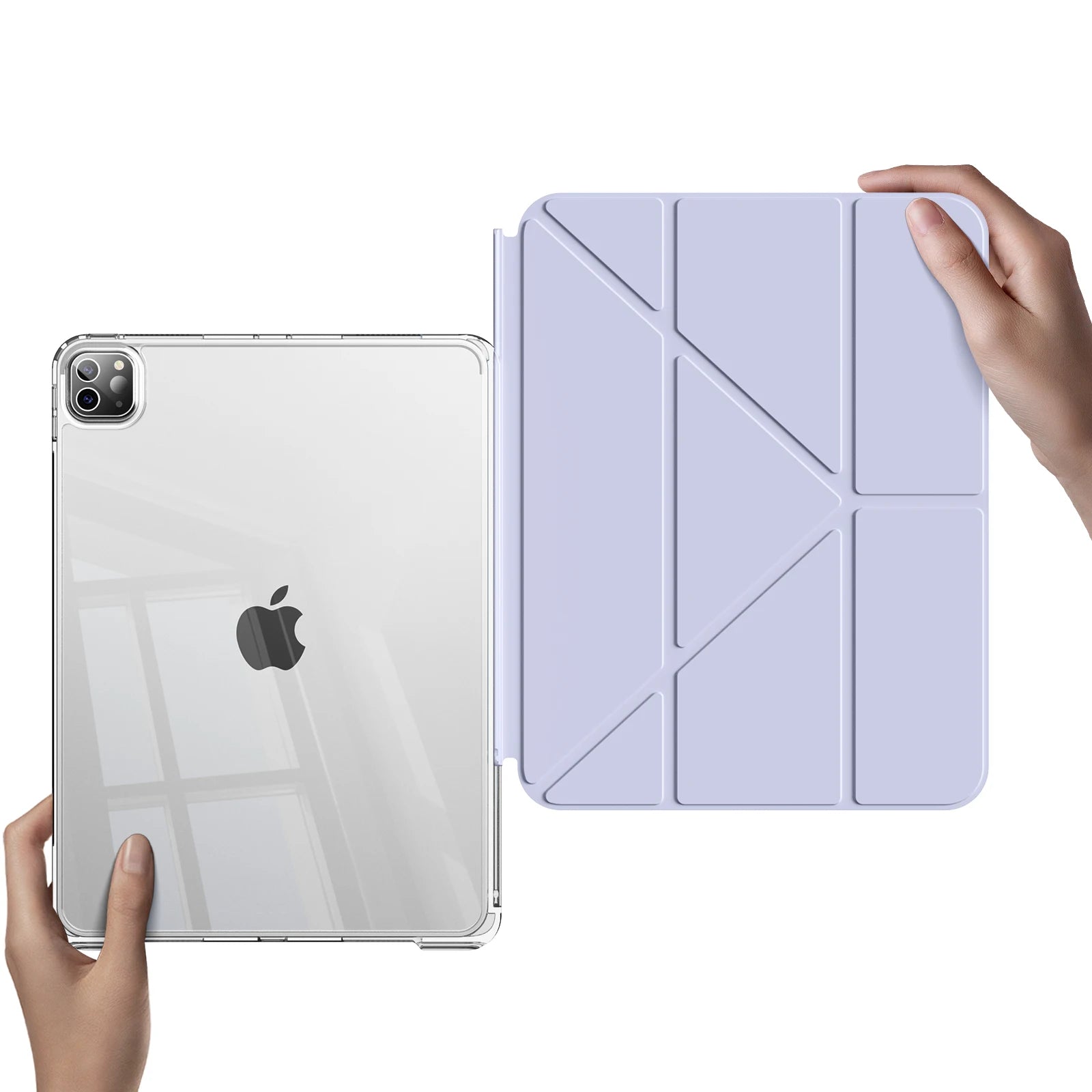 ZOYU For iPad for iPad Pro 11 12.9 Sliding Detachable Acrylic Cover,for iPad 10th 10.9 Air 11 Air 4/5 10.2 7/8/9 th mini 6 Case