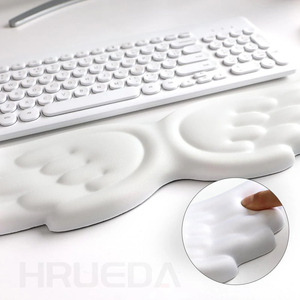 Mechanical Keyboard Mouse Wrist Rest Angel Wing Memory Foam Mouse Cushion Support Pad Wrist Support For Office Computer Laptops