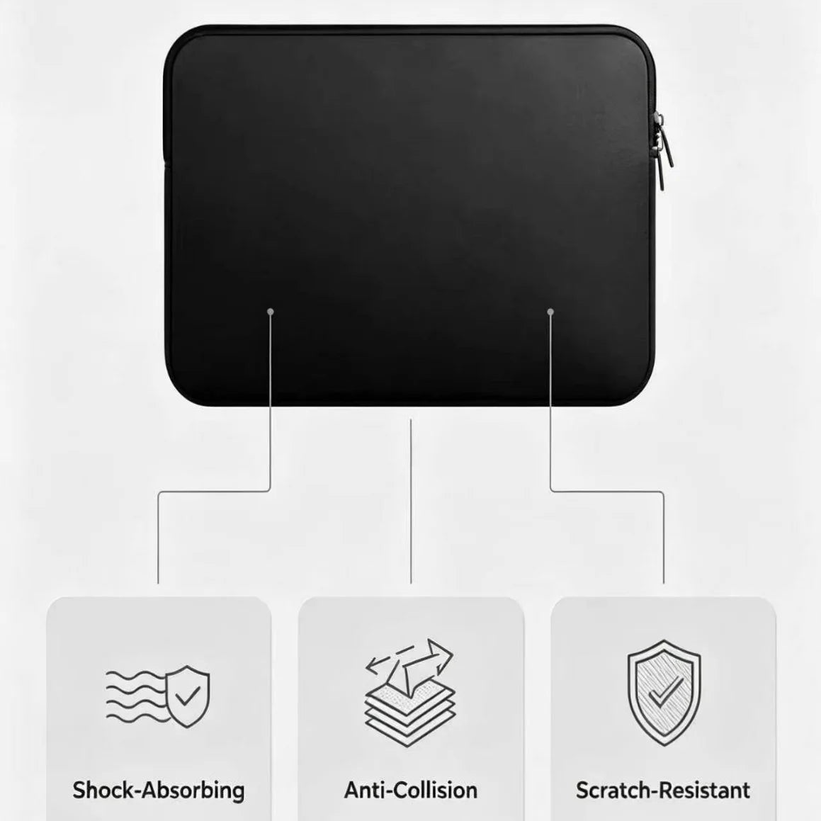Laptop Bag For Xiaomi Lenovo Dell Notebook Computer Laptop Sleeve For Macbook Air Pro Retina 13 14 15.6 Inch Laptops Case
