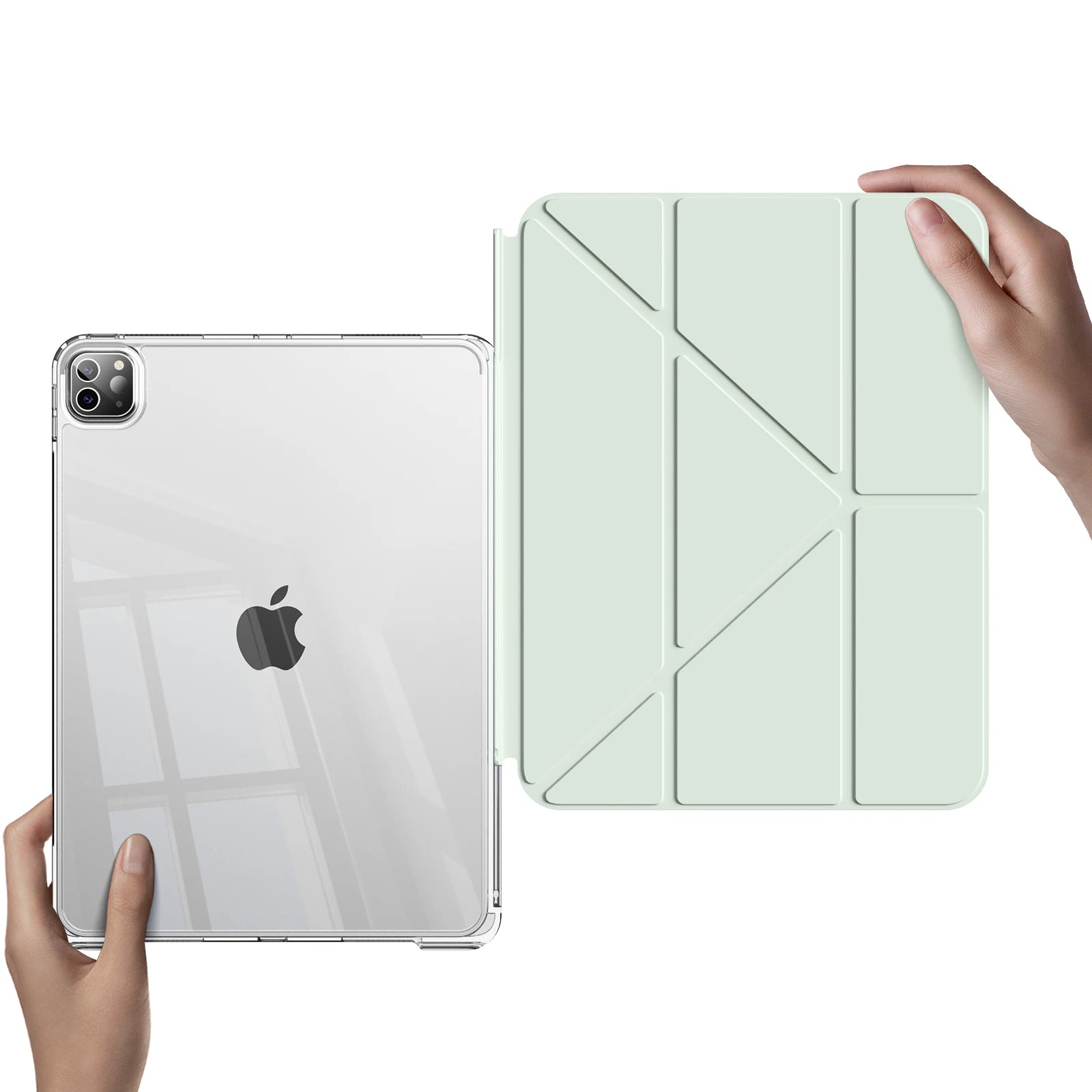 ZOYU For iPad for iPad Pro 11 12.9 Sliding Detachable Acrylic Cover,for iPad 10th 10.9 Air 11 Air 4/5 10.2 7/8/9 th mini 6 Case