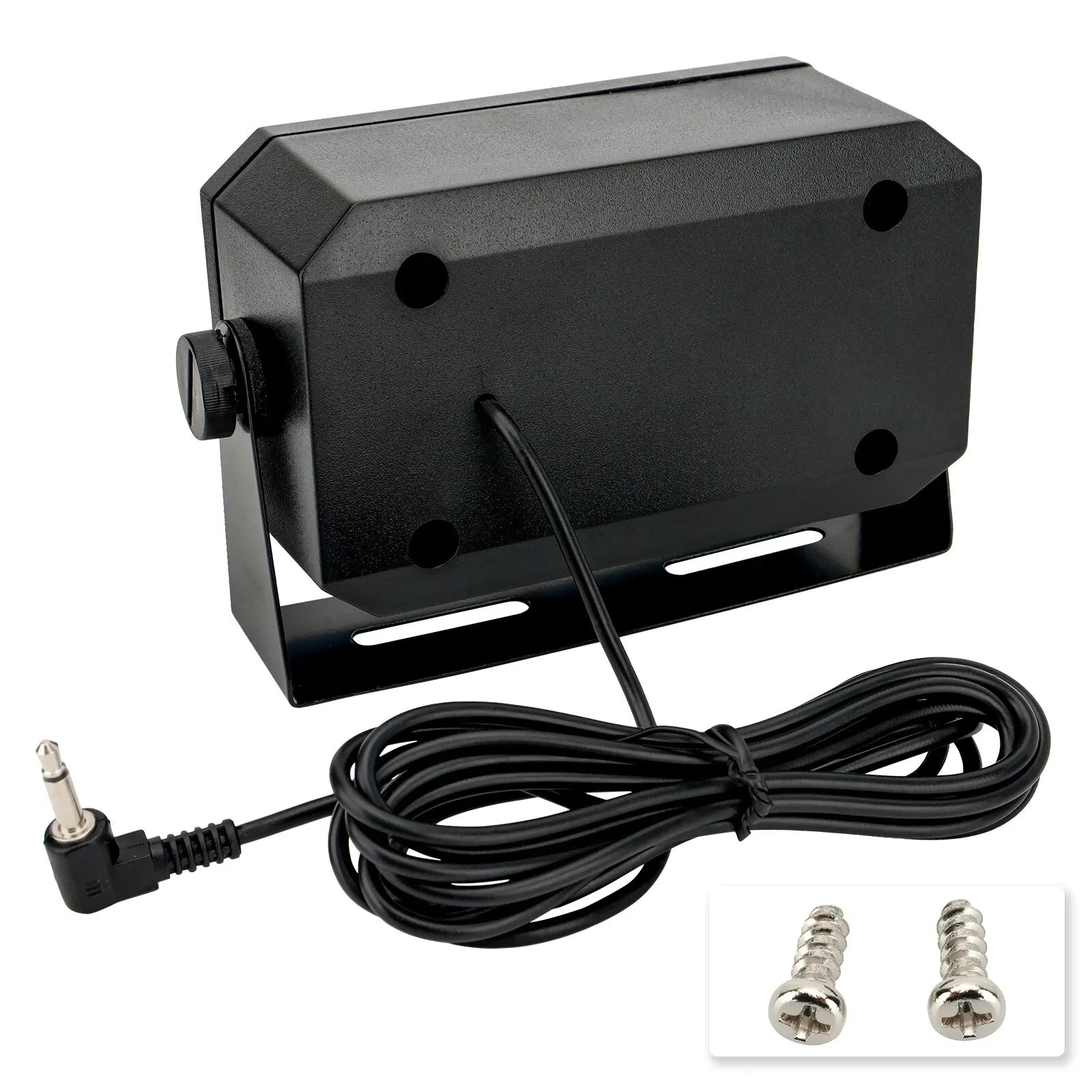 ABBREE Rectangular External Communications Speaker External Scanners for All 3.5mm Audio Plug CB Radios and Mobile Radio