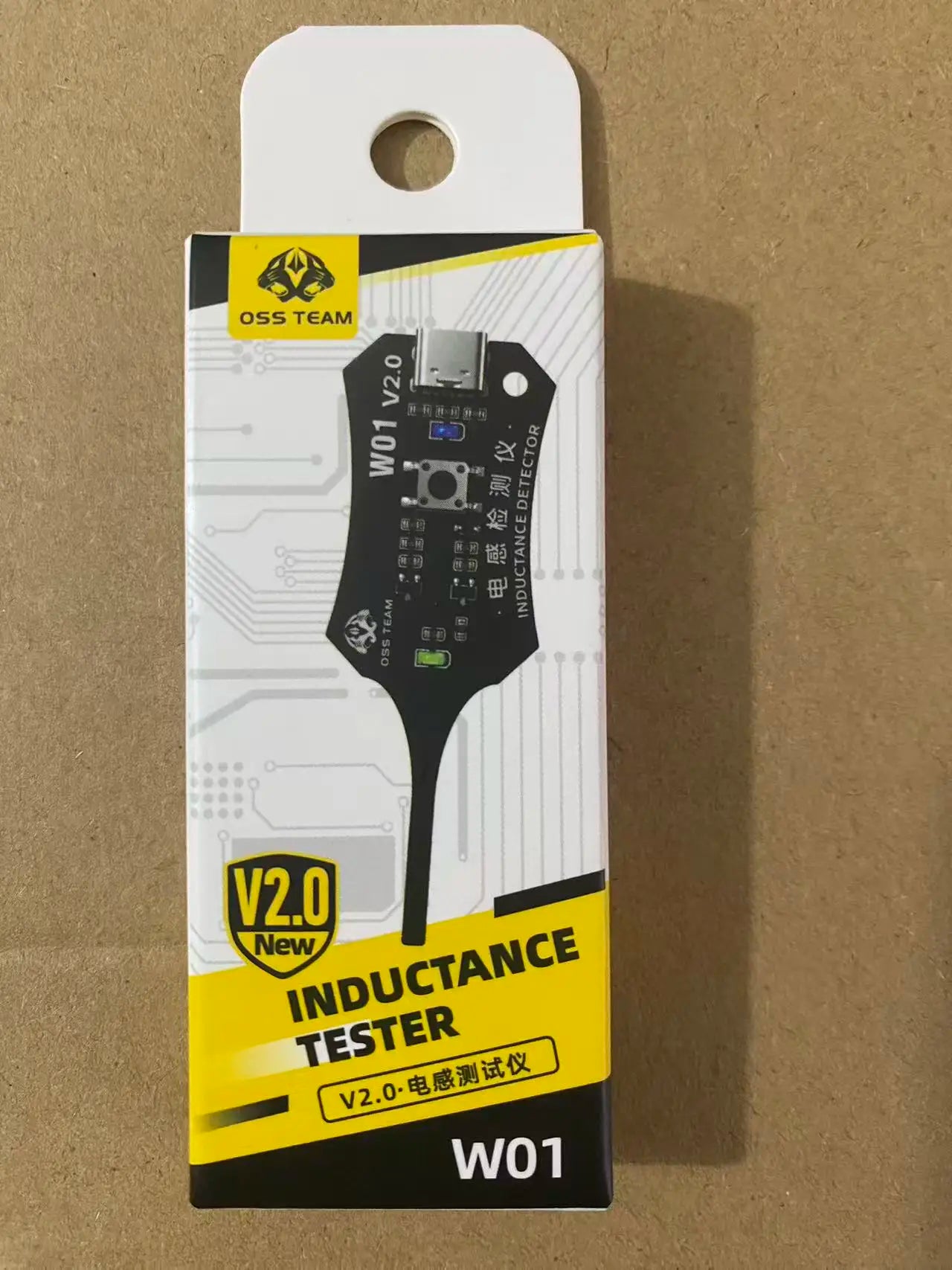 Upgraded W01 Inductance Tester Electromagnetic Induction Coil Detector Fast Circuit Board Fault Testing Tool