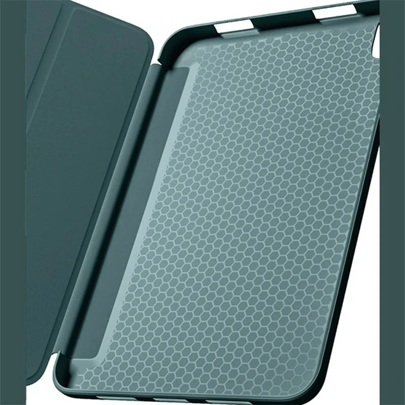 Tri-fold Flip Case For iPad Mini 6 7 (A17 Pro) 8.3'' 2024 2021 A2568 A2995/A2996 AMagnetic Stand PU Leather Protective Cover