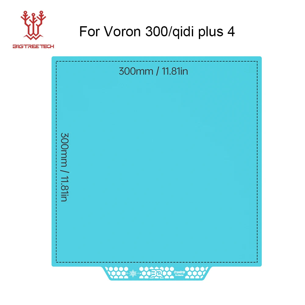 BIQU Panda Build Plate CryoGrip Pro Coating No Clog Spring Steel Double-sided for BambuLab X2D Voron Kobra Ender K1 3D Printer