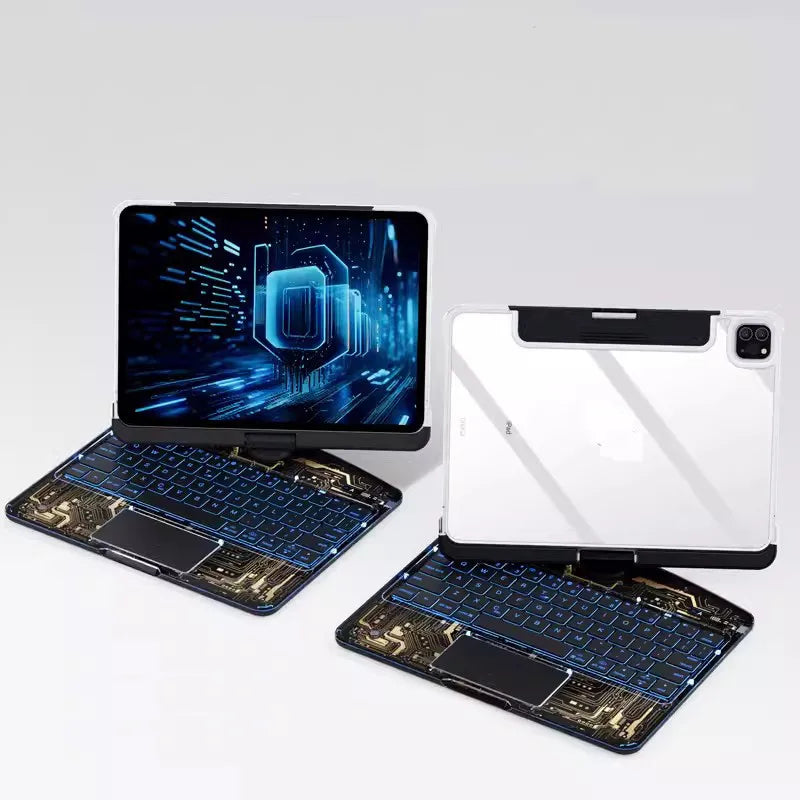for IPad 11th Gen A16 2025 Air 11inch M3 M2 10th Gen A2696 A2757 Air 7 6 5 4 10.2 9th 8th 7th Pro 11 Hard Touchpad Keyboard Case