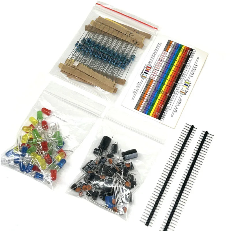 New Electronics Components Basic Starter Kit for R3 MEGA2560 Raspberry Pi with LED Buzzer Capacitor Resistor