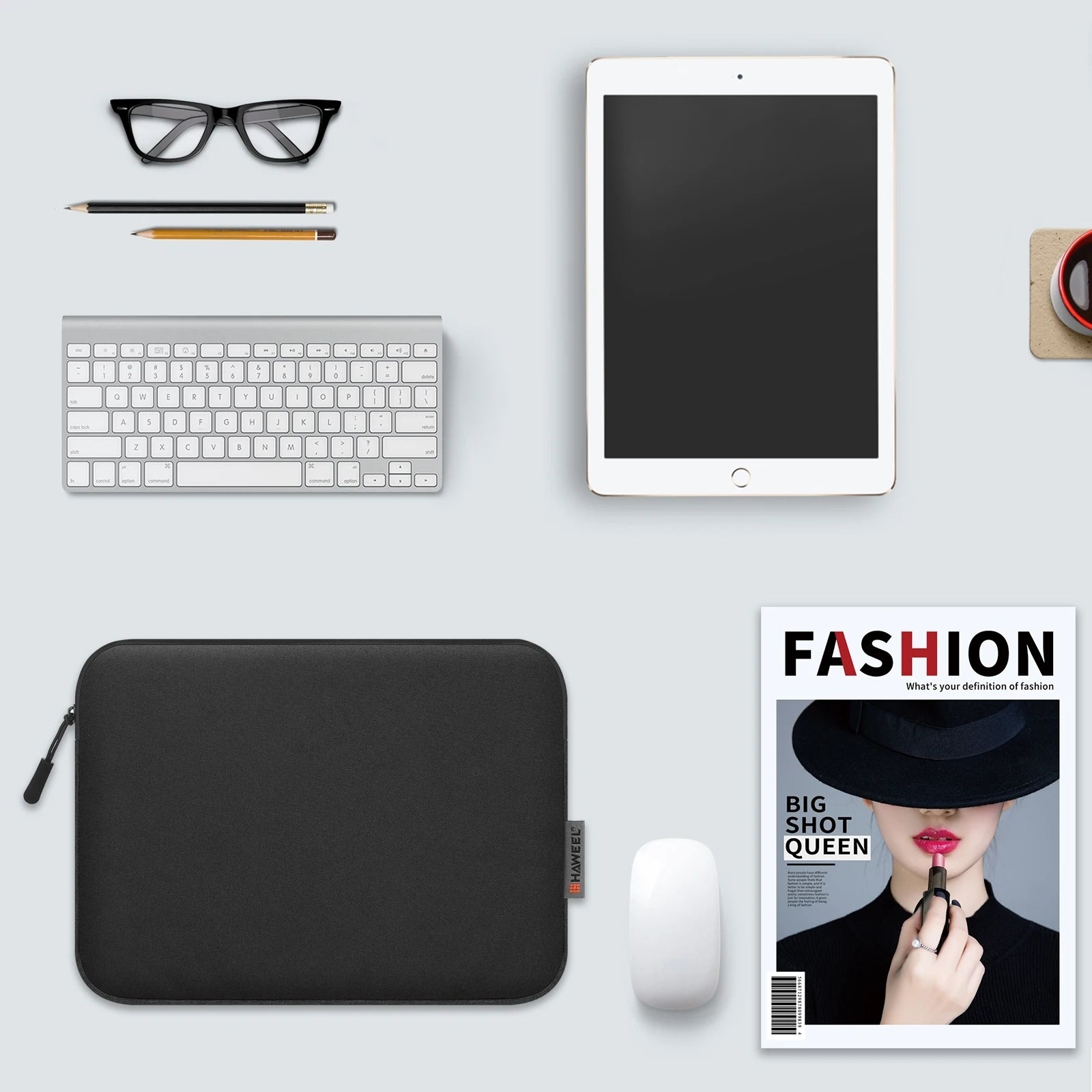 HAWEEL 11 inch Tablet Sleeve Case Zipper Briefcase Bag for 9.7-11.0 inch Tablets Bag