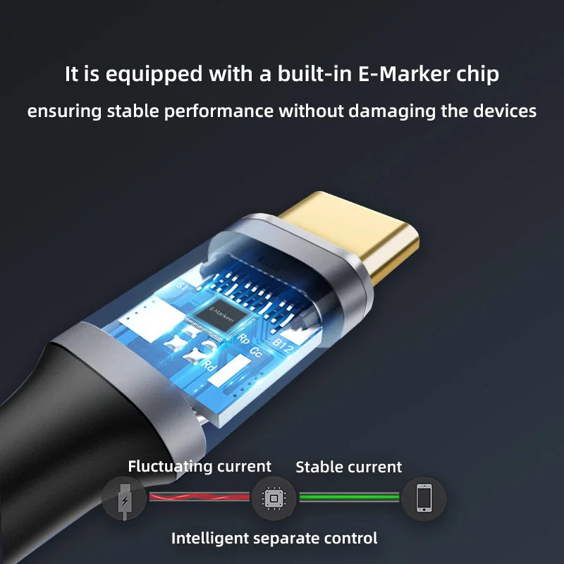 USB C 3 Gen2 10Gbps Extension Cable Type C to C PD 100W QC4.0 3.0 5A Fast Charging Cable For MacBook Pro 4k 60Hz Video Cable
