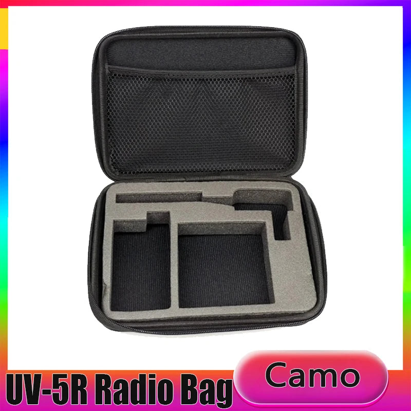 UV-5R Walkie Talkie Hunting Bag Case M-5R Radio Carring Handbag Storage Box Black Or Camo For Baofeng UV-5RTP UV-5RE 5RA TH-UV3R