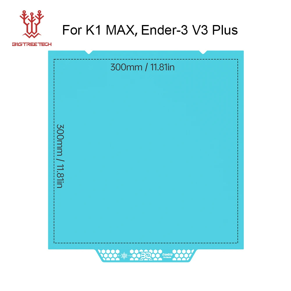 BIQU Panda Build Plate CryoGrip Pro Coating No Clog Spring Steel Double-sided for BambuLab X2D Voron Kobra Ender K1 3D Printer