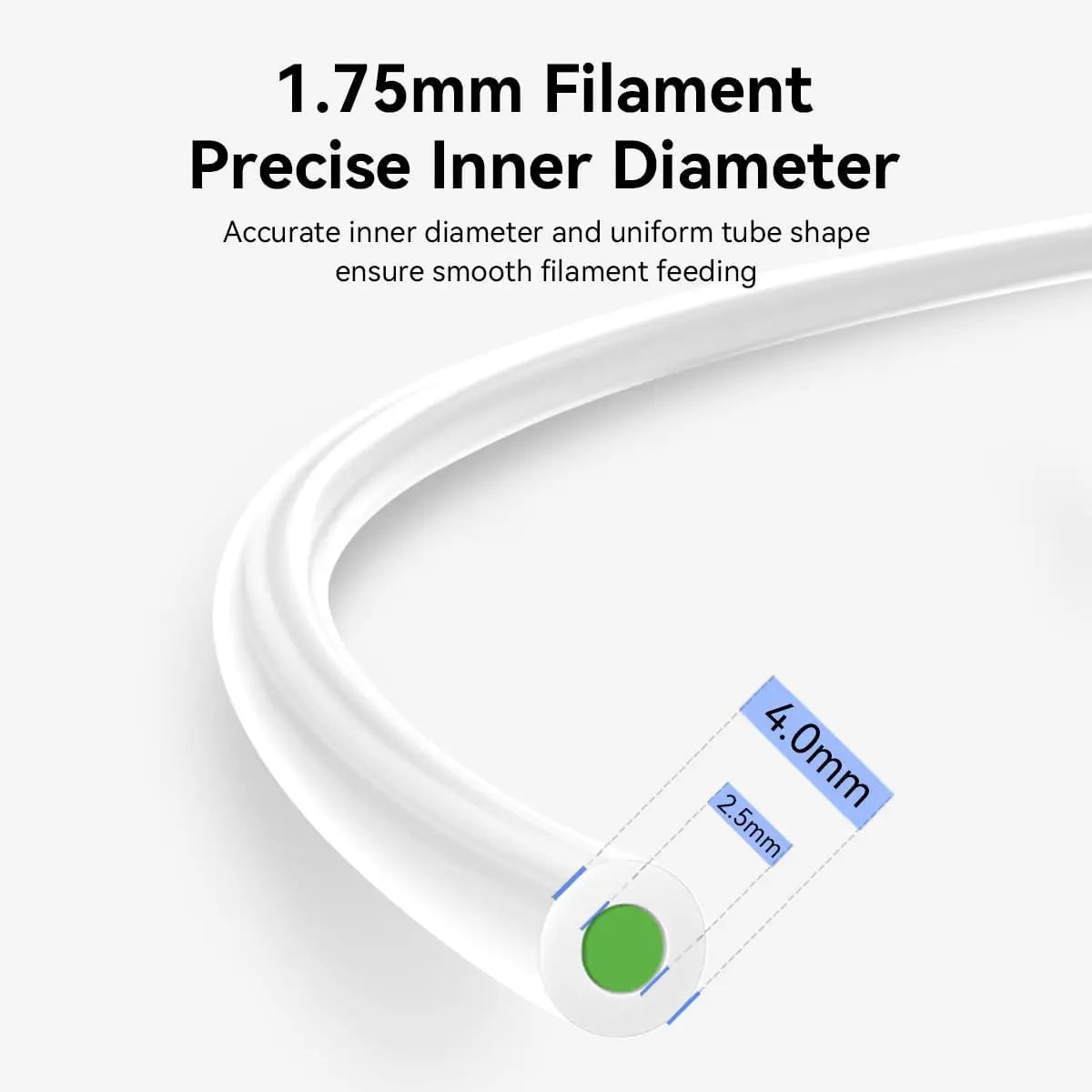 Creality PTFE Tube Bowden Tubing for 1.75mm Filament 3D Printer Replacement Parts Kit  for K1/Ender 3/Pro/5/Pro/CR-10/10S
