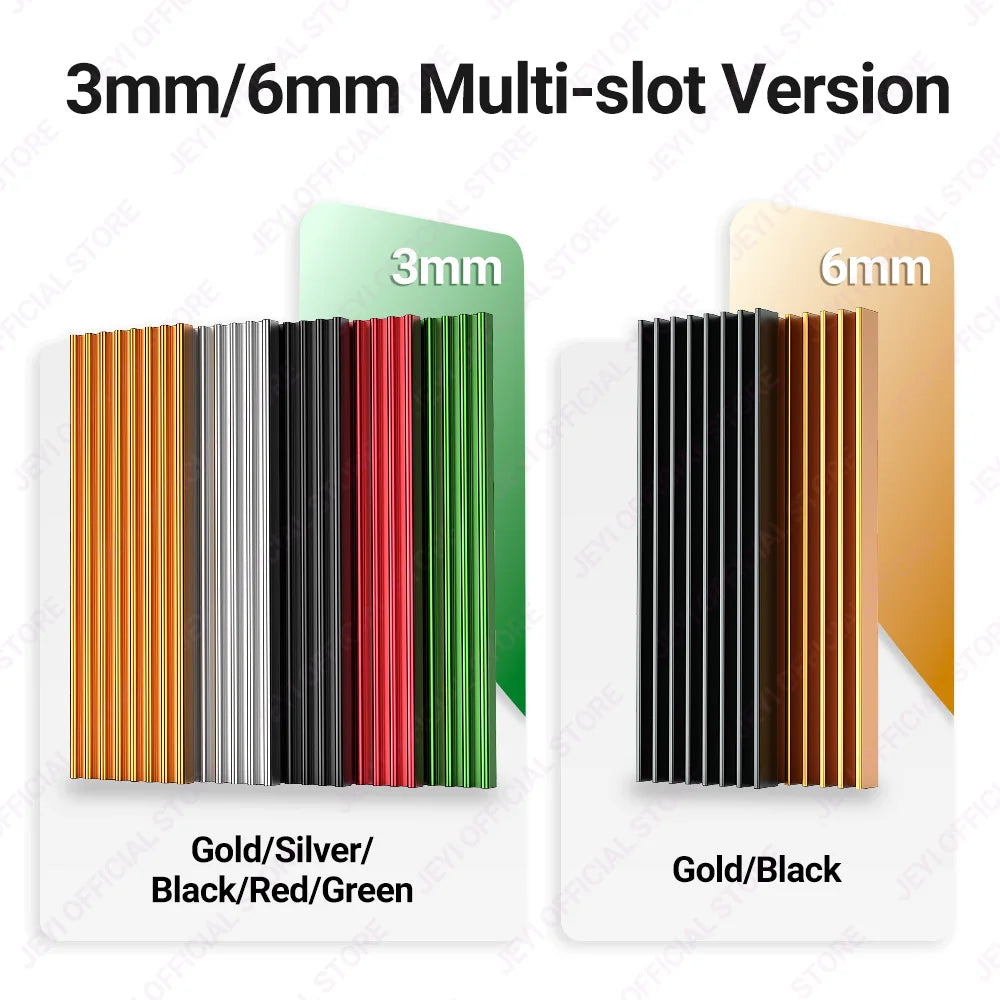 JEYI M.2 SSD Heatsink Aluminum Cooler Multi-version NVMe Radiator with Thermal Pad, Dust Paper for PS5/PC/Laptop M2 2280 SSD