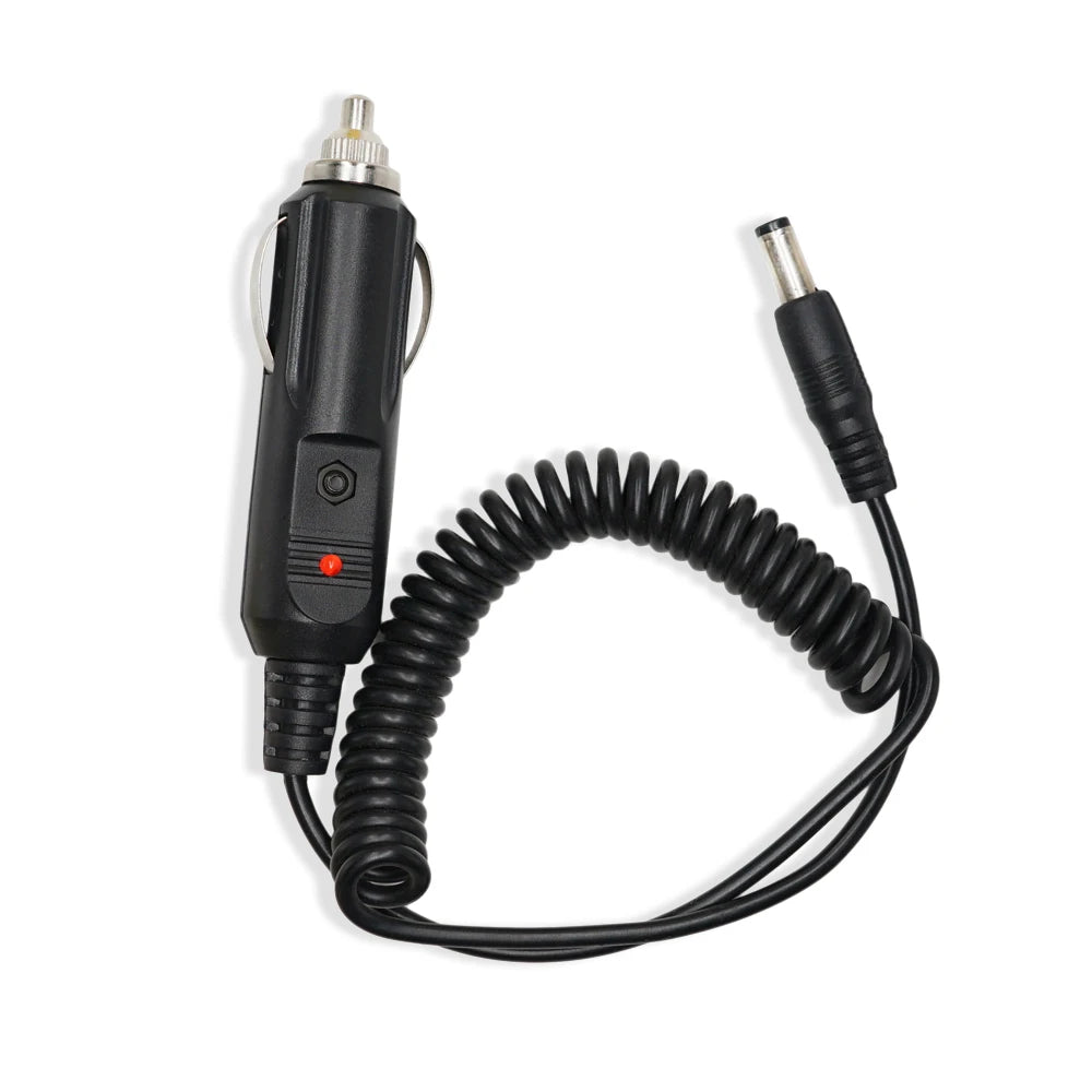 12V DC Power Car Charger for Walkie Talkie UV-5R UV9R UV-82 UV-9R Plus UV5RE 5RA Baofeng Accessories Radio Charge Base Cord