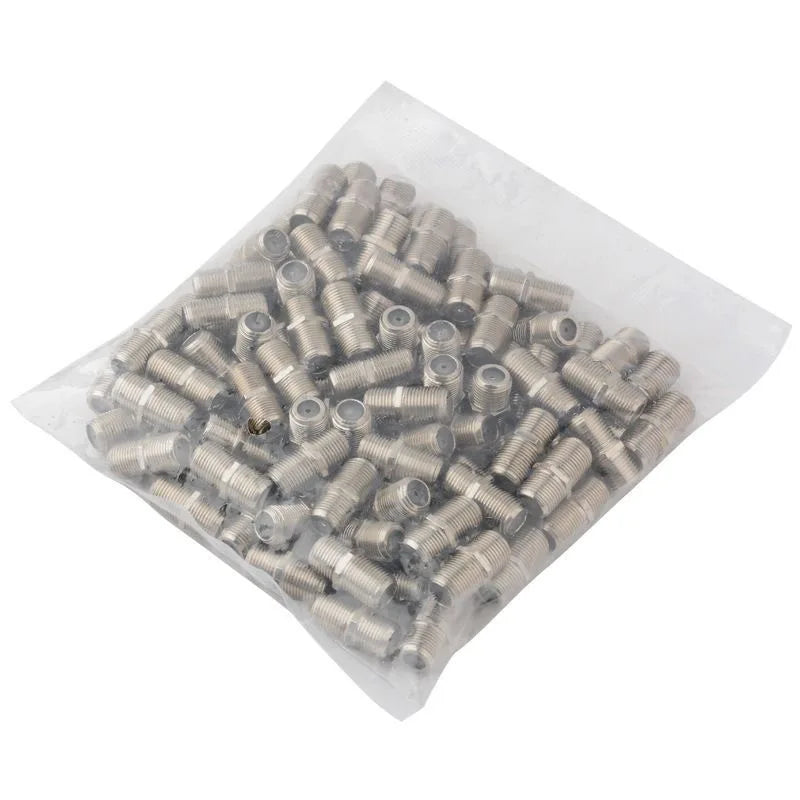 10pcs/Pack Practical F Type Coupler UHF Adapter Connector Female F/F Jack RG6 Coax Coaxial Cable Used In Video High Quality