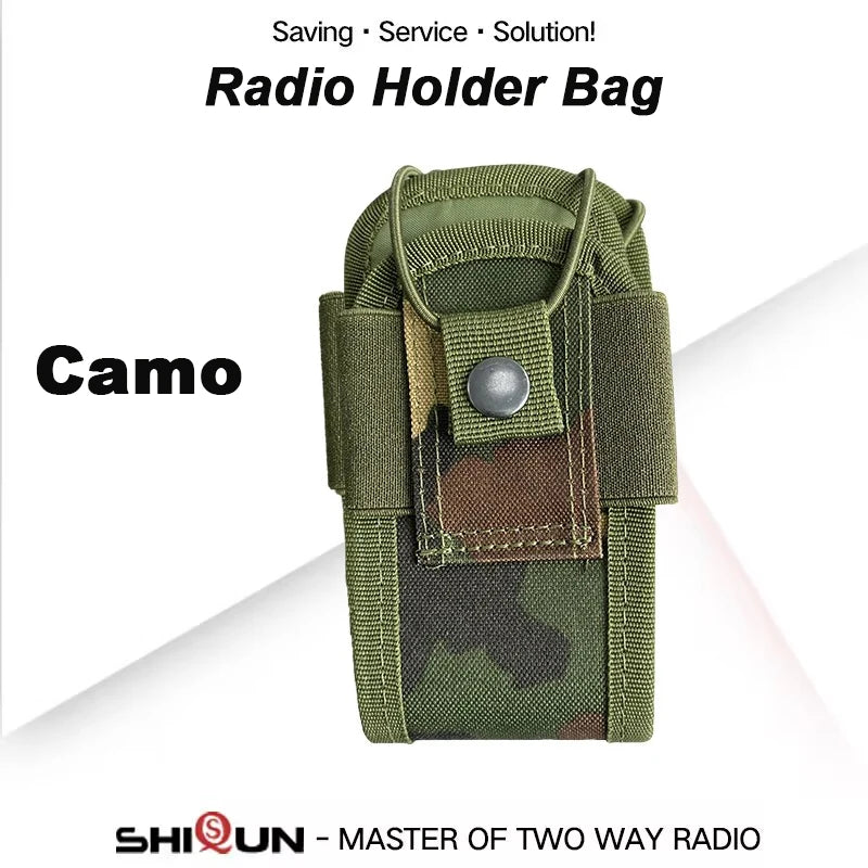 MSC 20H Tactical Molle Handheld Radio Pouch Waist Bag Holder Pocket Portable Ham Radio Holster Bag Colorful 5R Radio Accessories