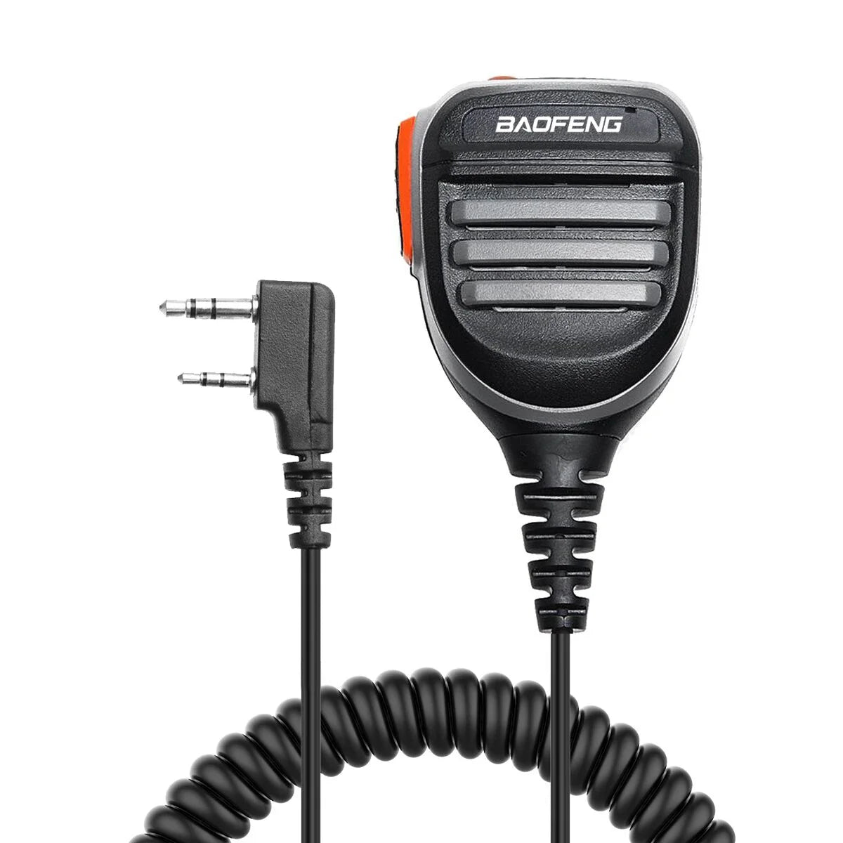 BaoFeng Walkie Talkie 2 Pin PTT Speaker Mic Wholesale for Quansheng UV-K5 K6 Baofeng UV-5R BF-888S UV-5RH 21 17 PRO HAM Radio