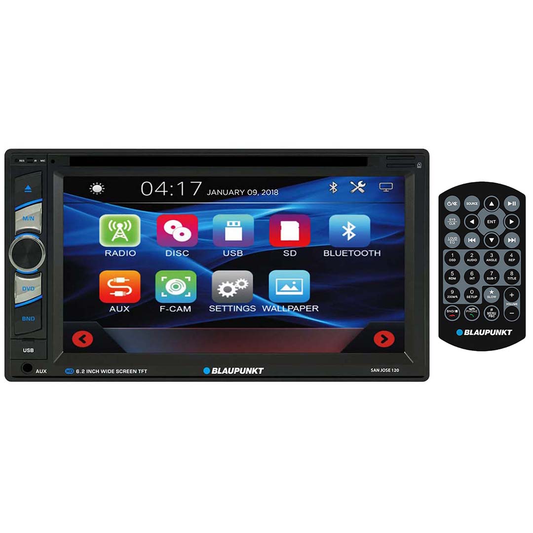 Blaupunkt 6.2'' D.Din Touchscreen Am/Fm/Dvd/Bt