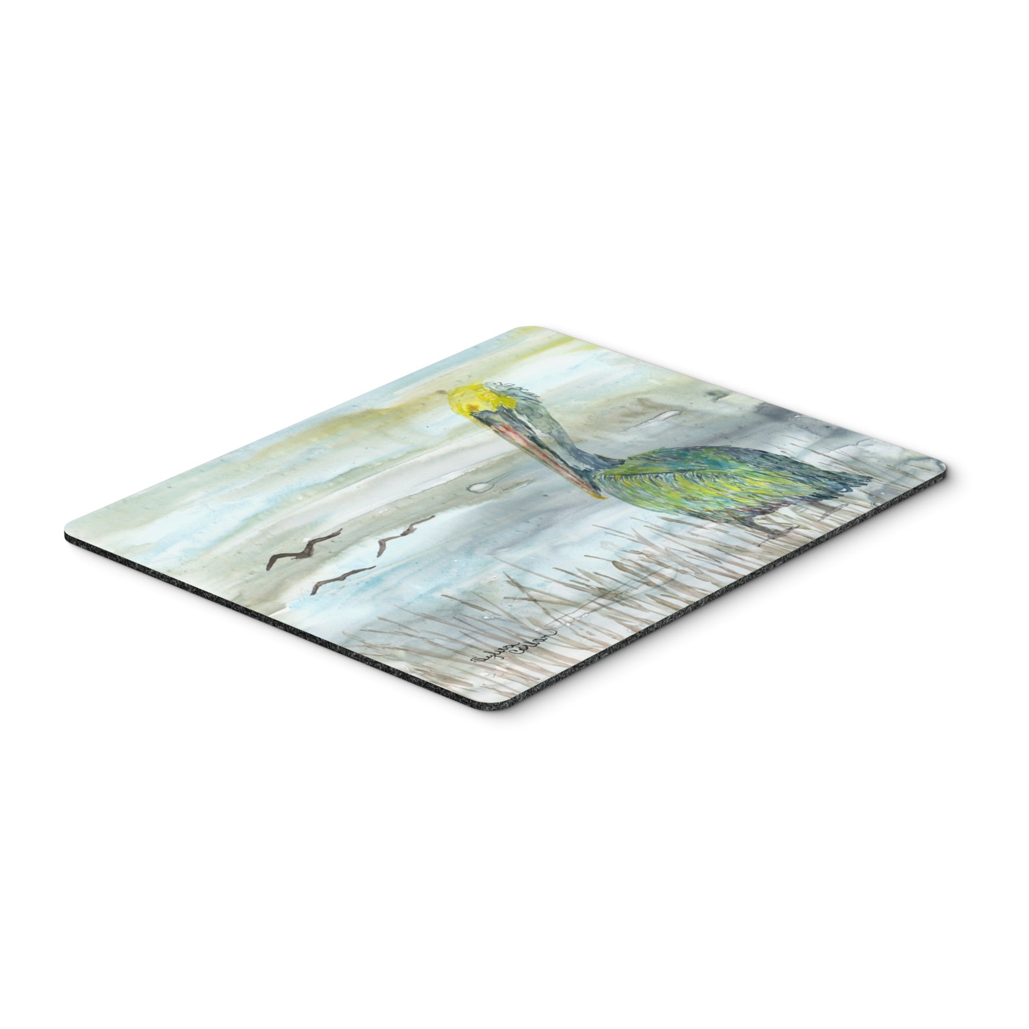 'Pelican Watercolor Mouse Pad, Hot Pad Or Trivet''